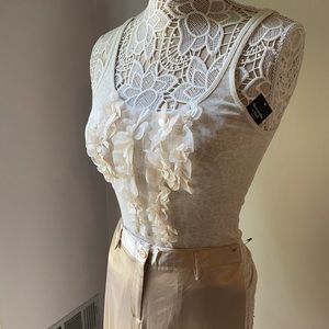 Abercrombie tank top, cream, size small. NWT